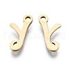 201 Stainless Steel Charms STAS-T044-217G-Y-2