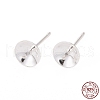 925 Sterling Silver Stud Earring Findings STER-K167-027D-S-7
