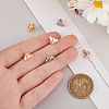 GOMAKERER 6Pcs 6 Styles Alloy Bee Watch Band Studs FIND-GO0003-57-3