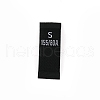 Polyester Clothing Size Labels(S) FIND-WH0003-76C-1
