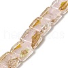 Handmade Gold Foil and Silver Foil Lampwork Beads FOIL-C001-01A-07-1