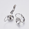 304 Stainless Steel Leverback Earring Settings STAS-F139-051P-8mm-1