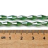 Transparent Electroplate Glass Beads Strands GLAA-K064-05A-PL05-4