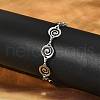 304 Stainless Steel Vortex Link Bracelets for Men & Women BJEW-D042-27P-1