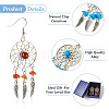 Brass Dangle Earring EJEW-TAC00015-5