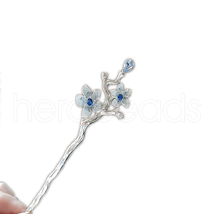 Alloy Rhinestone Hair Sticks PW-WG4157D-02-1