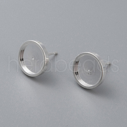 304 Stainless Steel Stud Earring Findings STAS-H410-07S-B-1