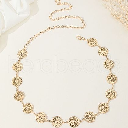 Hollow Out Flat Round Alloy Waist Beads FS-WGA642B-01-1