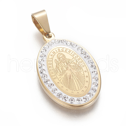 304 Stainless Steel Pendants STAS-F210-15G-1