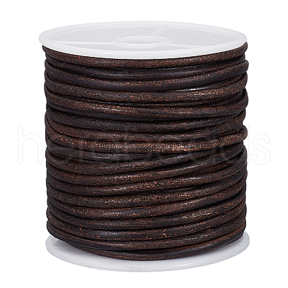 20M Round Cowhide Leather Cord WL-WH0015-01C-03-1