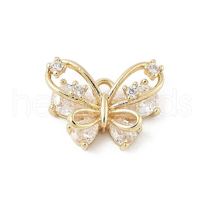 Brass Micro Pave Cubic Zirconia Pendants KK-M326-18A-G-1