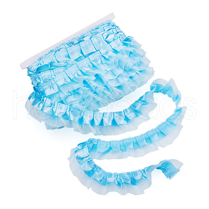 2-Layer Pleated Satin Organza Ribbons PJ-TAC0004-02D-1