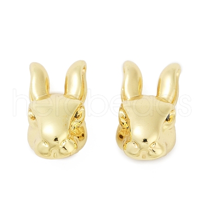 Brass Micro Pave Cubic Zirconia Beads KK-L235-03G-1