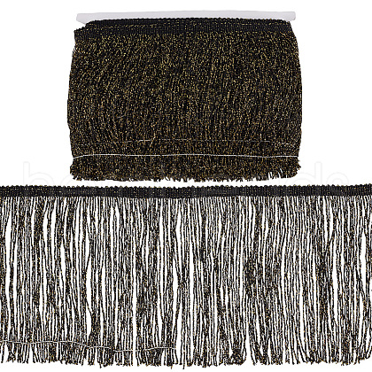 Polyester Tassel Lace Trim SRIB-WH0011-251A-01-1