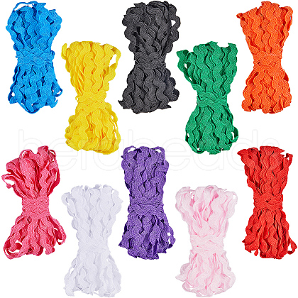Gorgecraft 50M 10 Colors Wave Bending Fringe Trim OCOR-GF0003-48A-1