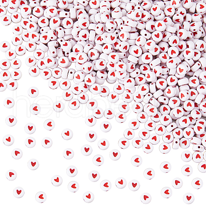 DICOSMETIC 700Pcs Opaque Acrylic Beads FIND-DC0006-52-1
