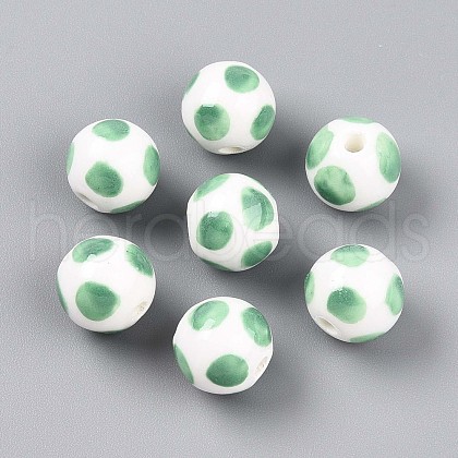 Handmade Porcelain Beads PORC-N009-04C-1
