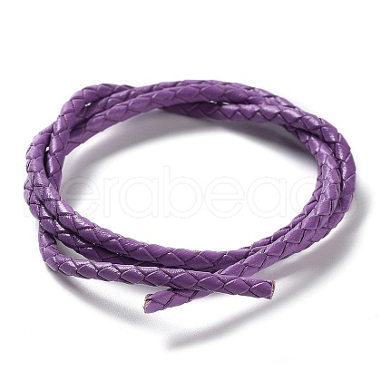 Braided Leather Cord VL3mm-10-1