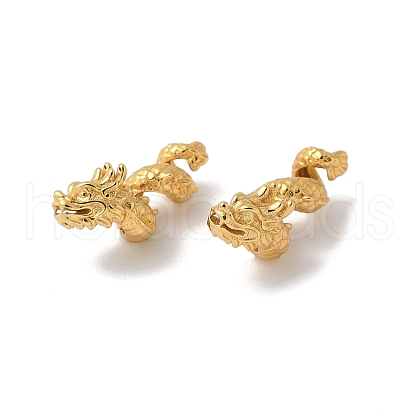 Matte Gold Color 925 Sterling Silver Beads STER-R014-07G-1