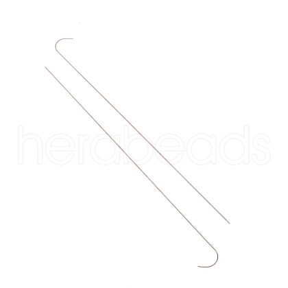 201 Stainless Steel Bented Beading Needles TOOL-WH0125-32B-1-1