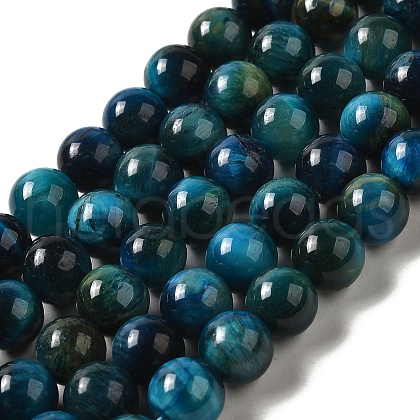 Dyed Natural Tiger Eye Beads Strands X-G-G102-A02-03-1