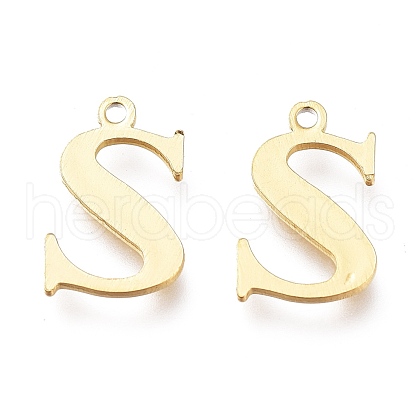 PVD Vacuum Plating  304 Stainless Steel Charms STAS-H112-S-G-1