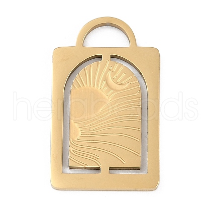 304 Stainless Steel Pendants STAS-I325-016G-1