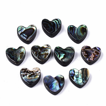 Natural Abalone Shell/Paua Shell Beads SSHEL-T014-15-1