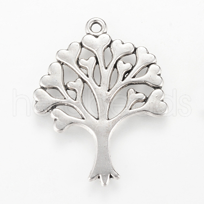 Tibetan Style Alloy Pendants TIBEP-Q064-44AS-RS-1