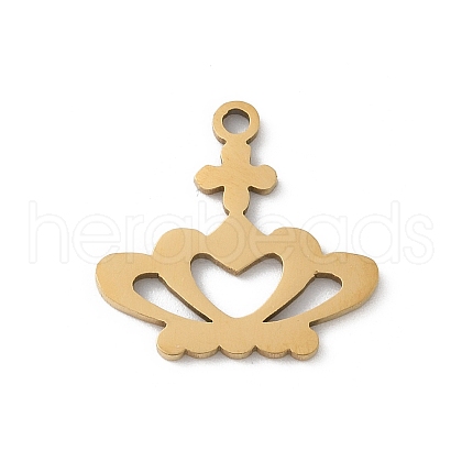 201 Stainless Steel Pendants STAS-S157-03A-G-1