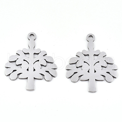 Non-Tarnish 201 Stainless Steel Pendants STAS-S081-022-1