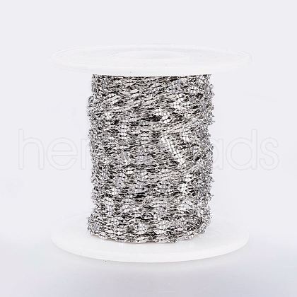 Tarnish Resistant Handmade 304 Stainless Steel Chains STAS-G038-25B-1