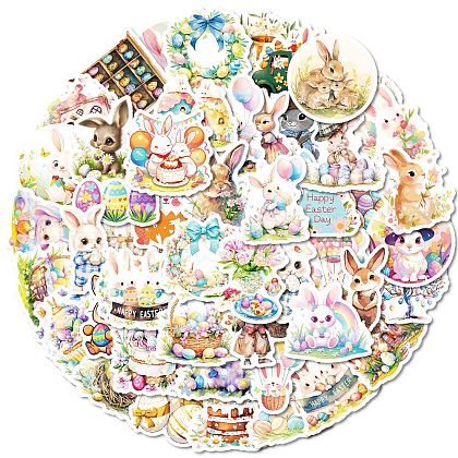 Easter Rabbit Paper Sticker STIC-C013-05-1