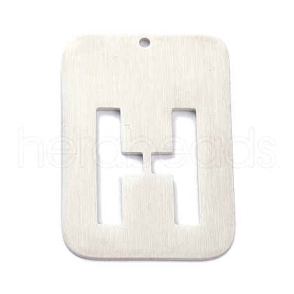 304 Stainless Steel Pendants STAS-K216-49H-P-1