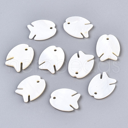 Natural Freshwater Shell Pendants SHEL-Q312-002-1