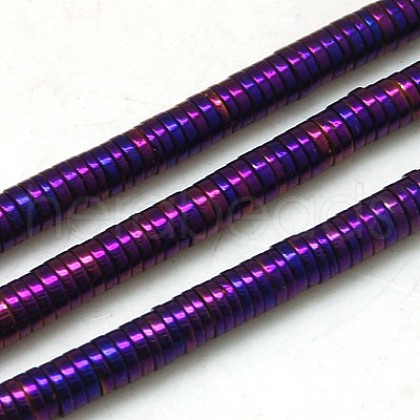 Non-magnetic Synthetic Hematite Beads Strands G-K011-4x1mm-05-1