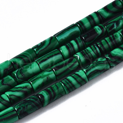 Synthetic Malachite Beads Strands X-G-S366-075-1