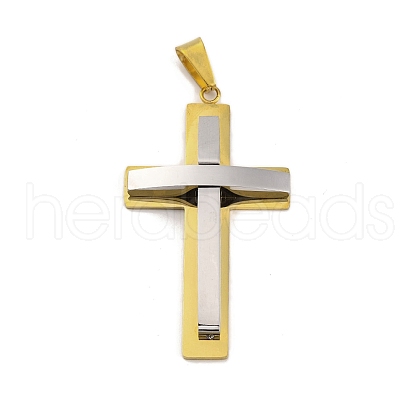 PVD Vacuum Plating 304 Stainless Steel Big Pendants STAS-Z080-01GP-1