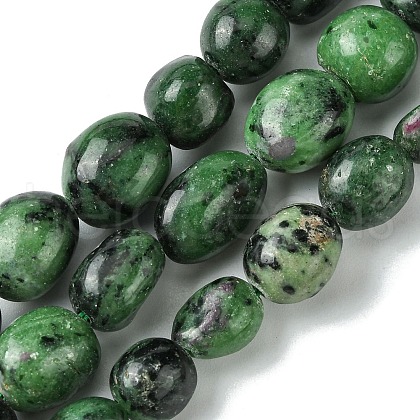 Natural Ruby in Zoisite Beads Strands G-G117-A02-04-1