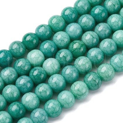 Opaque Glass Beads Strands GLAA-T031-01O-09-1