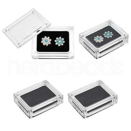 Acrylic Loose Diamond Packaging Boxes with Magnetic CON-WH0105-14A-1