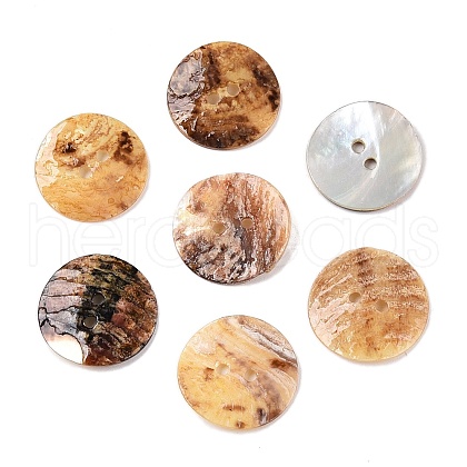 2-Hole Mother of Pearl Buttons SHEL-T012-43D-1