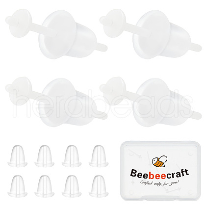 Beebeecraft 6 Pairs Hypoallergenic Bioceramics Zirconia Ceramic Earring Settings FIND-BBC0003-67-1