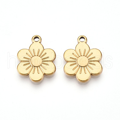 304 Stainless Steel Pendants STAS-N109-03G-1