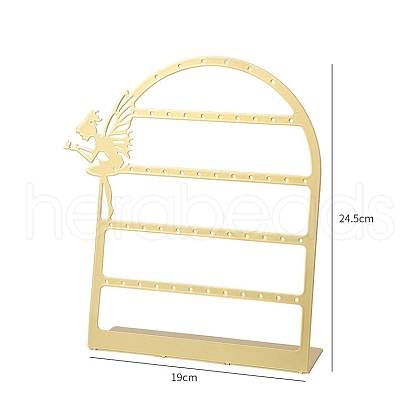 56 Holes Foldable Metal Earring Rack PW-WG26306-01-1