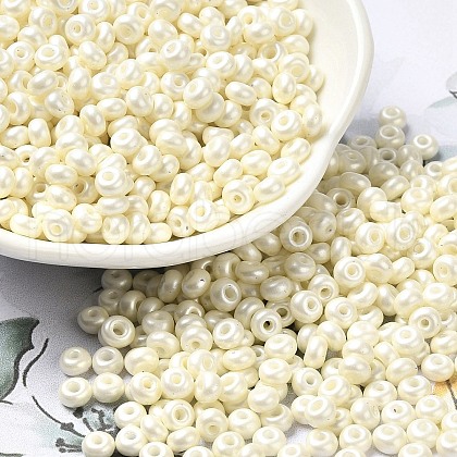Baking Paint Luster Glass Seed Beads X1-SEED-B001-04A-11-1