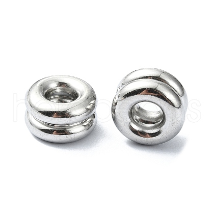 Non-Tarnish 304 Stainless Steel European Beads STAS-Z066-03P-1