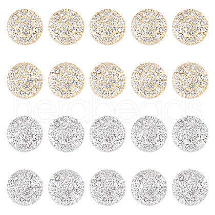 HOBBIESAY 20Pcs 2 Colors 1-Hole ABS Plastic Shank Buttons BUTT-HY0001-06-1