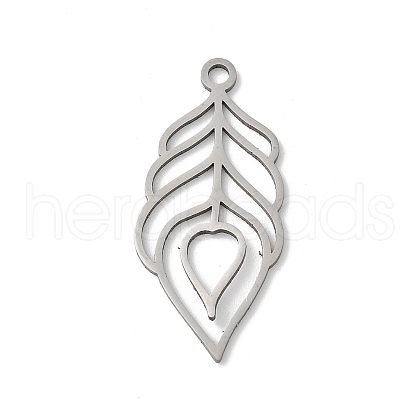 304 Stainless Steel Pendants STAS-S155-01P-04-1