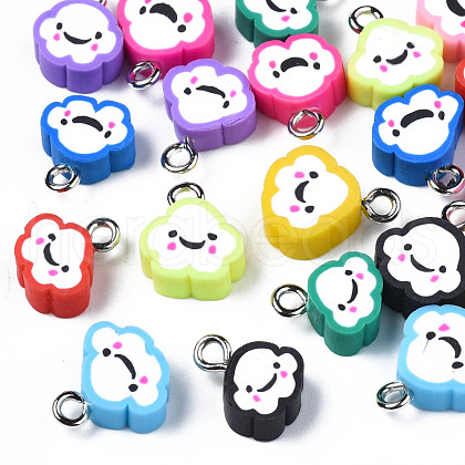 Handmade Polymer Clay Charms CLAY-N006-37B-01-1